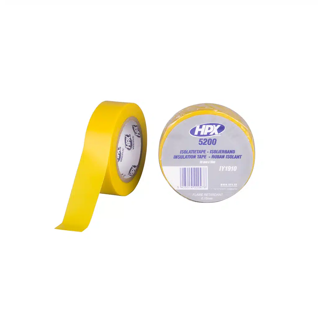 HPX Pvc Isolatietape – Geel 19MM X 10M