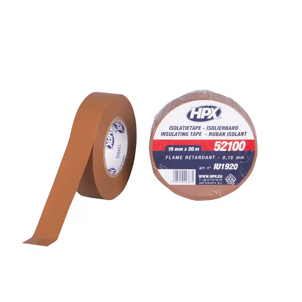 HPX Pvc Isolatietape Vde – Bruin 19MM X 20M