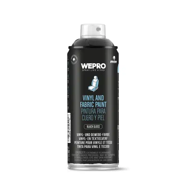 MTN Wepro Vinyl & Fabric Paint Black Gloss 400ML