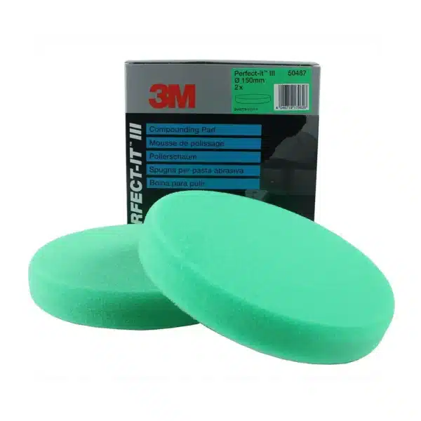 3M 50487 Perfect It Polijstschijf 150mm Medium Groen – 2 stuks