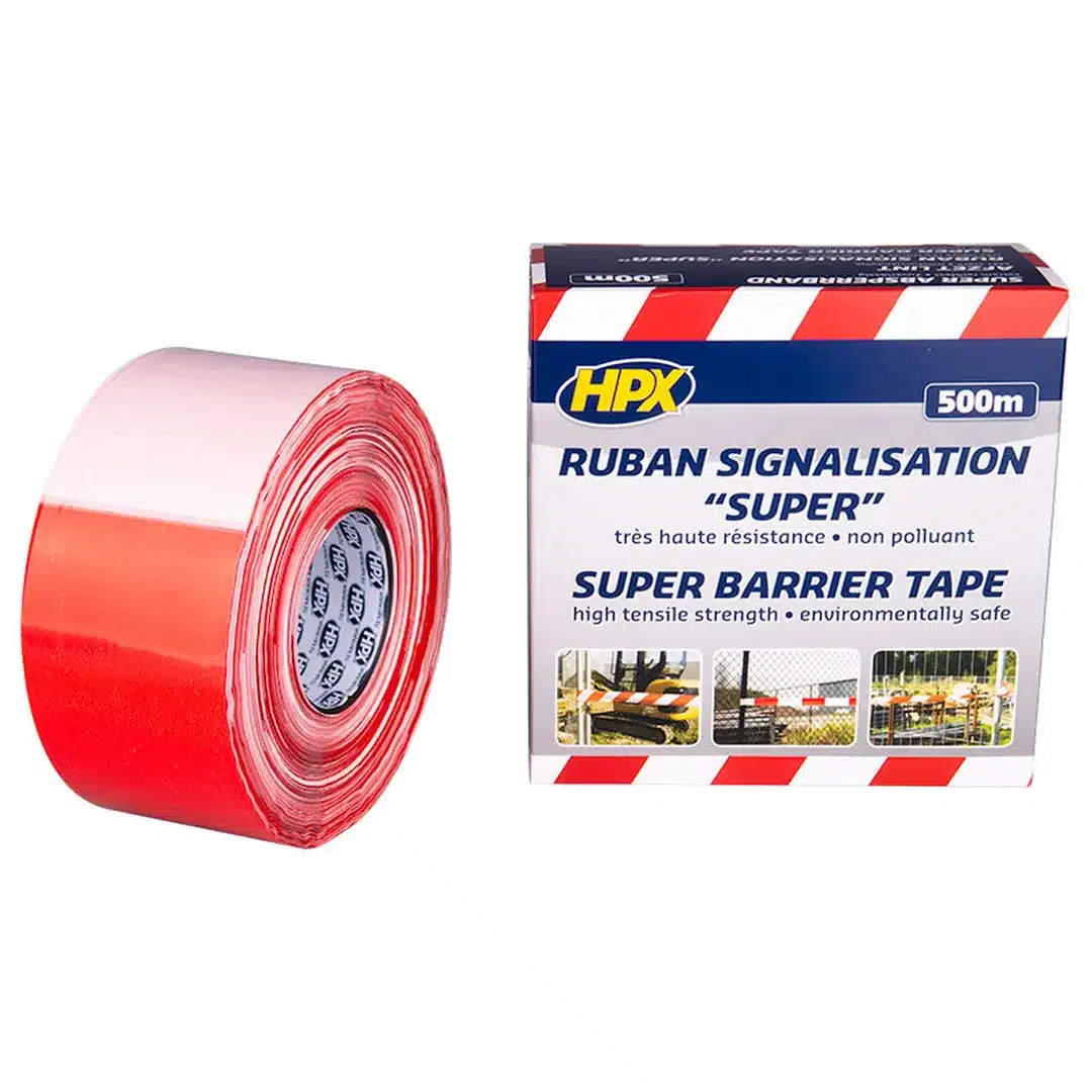 HPX Afzetlint Wit Rood