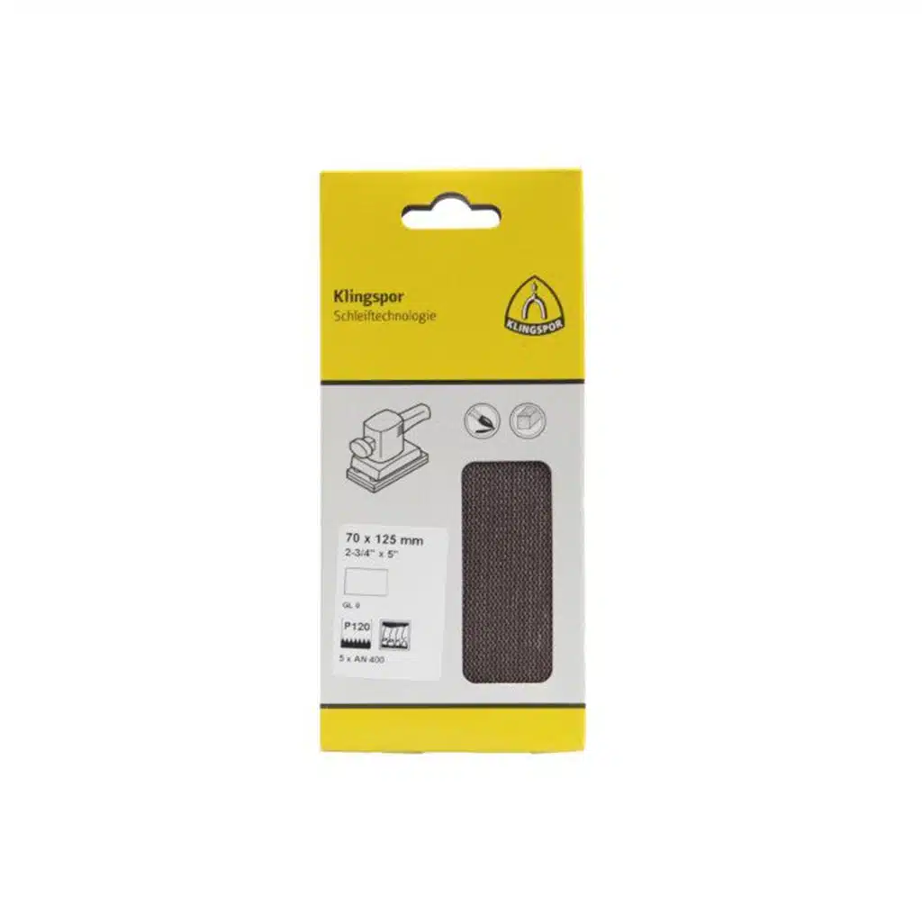 Klingspor Schuurgaas Strook 70x125mm – 5 stuks